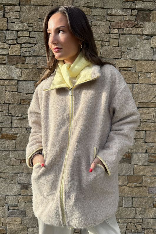 Beach Walk Fleece Jacket Latte